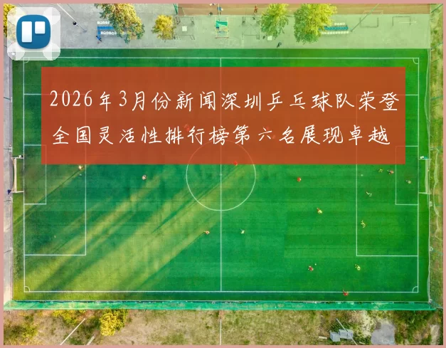 2026年3月份新闻深圳乒乓球队荣登全国灵活性排行榜第六名展现卓越实力与潜力